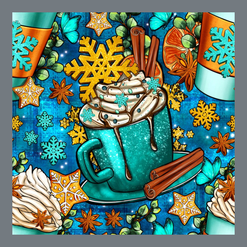 Winter Coffee Cups And Snow With Plaid Seamless Pattern Bbs Heavyweight Sweatshirt by BundleAndBundleShop | Teevron