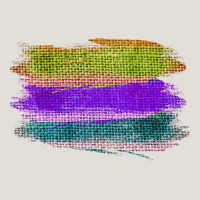 Green Purple Cyan Colored Triple Brush Strokes Heavy Core Tee | Teevron