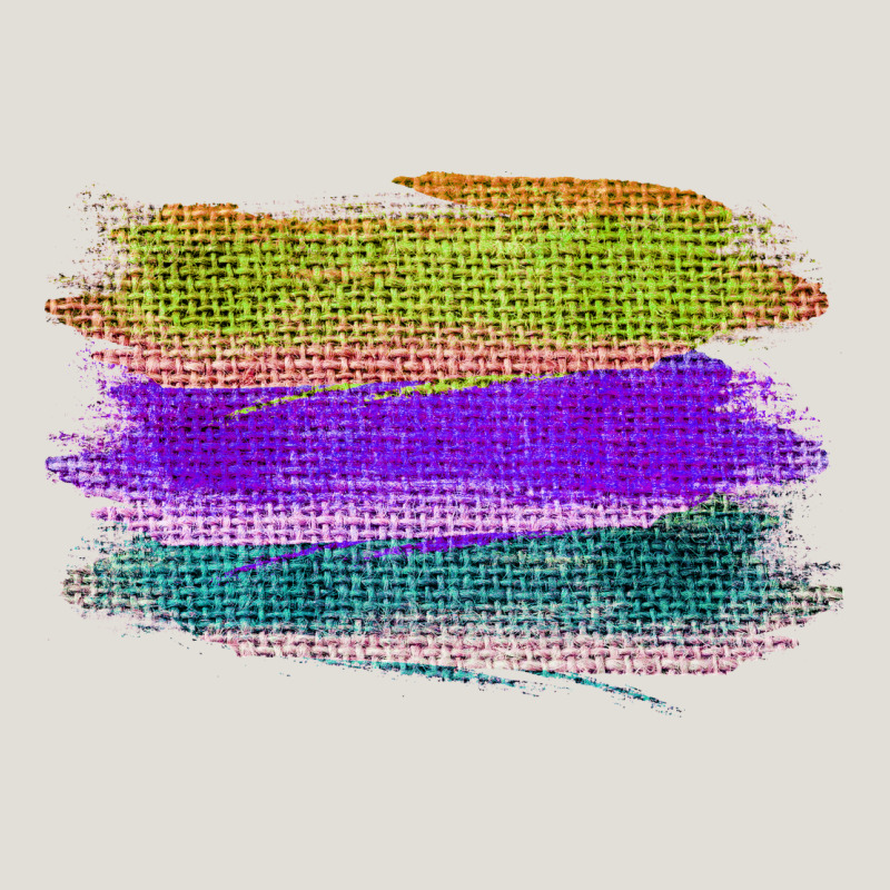 Green Purple Cyan Colored Triple Brush Strokes Heavy Core Tee by Bettercallsaul | Teevron