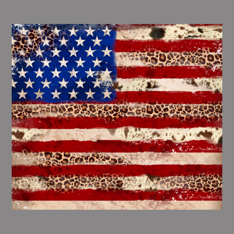 American Flag Leopard Cowhide Vintage Tee by JahusDesignShop | Teevron