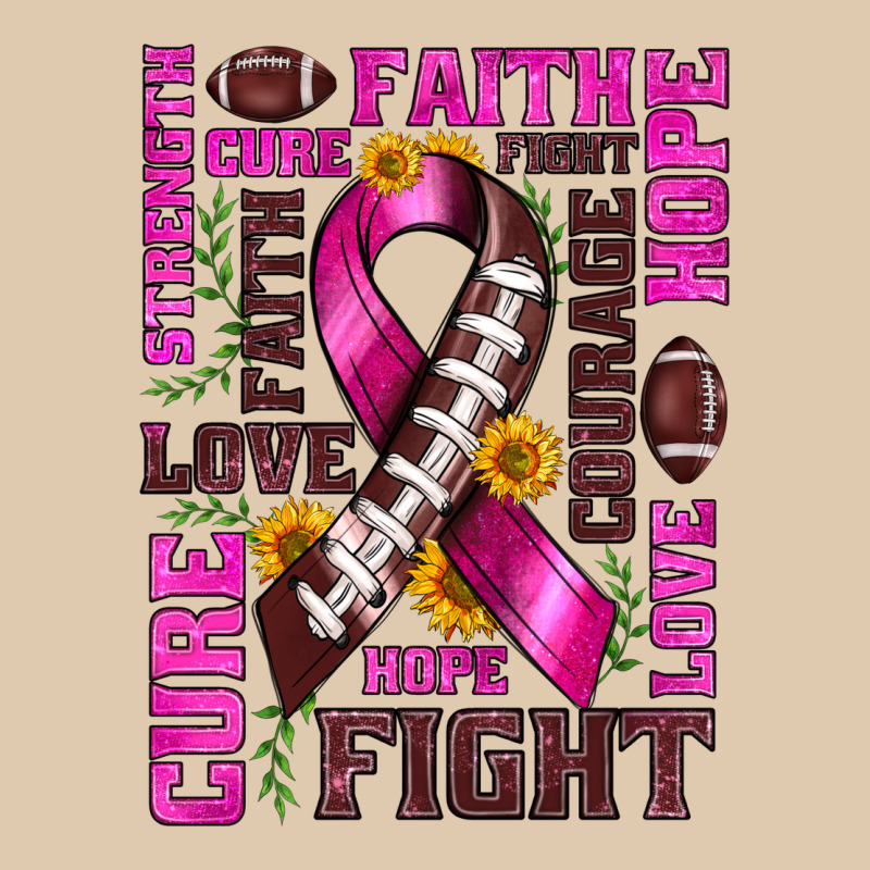 Breast Cancer American Football Ribbon Love Cure Fight Bbs Heavyweight Sweatshirt by BundleAndBundleShop | Teevron