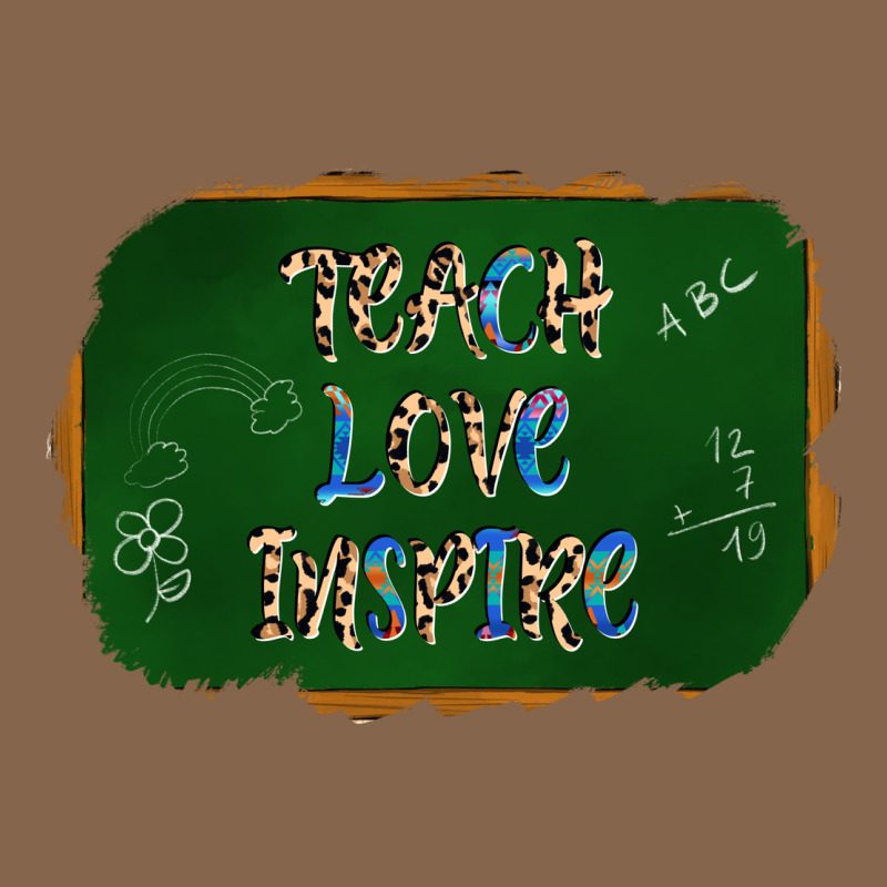 Teach Love Inspire Chalkboard Premium Tee by AdoDesignShop | Teevron