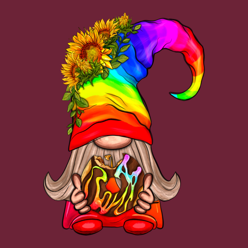 Lgbtq+ Pride Gnome With Donut Long Sleeve Tee by BundleAndBundleShop | Teevron