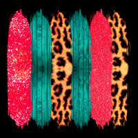Colored Leopard And Wood Patterned Western Brush Strokes Heavy Core Tee | Teevron