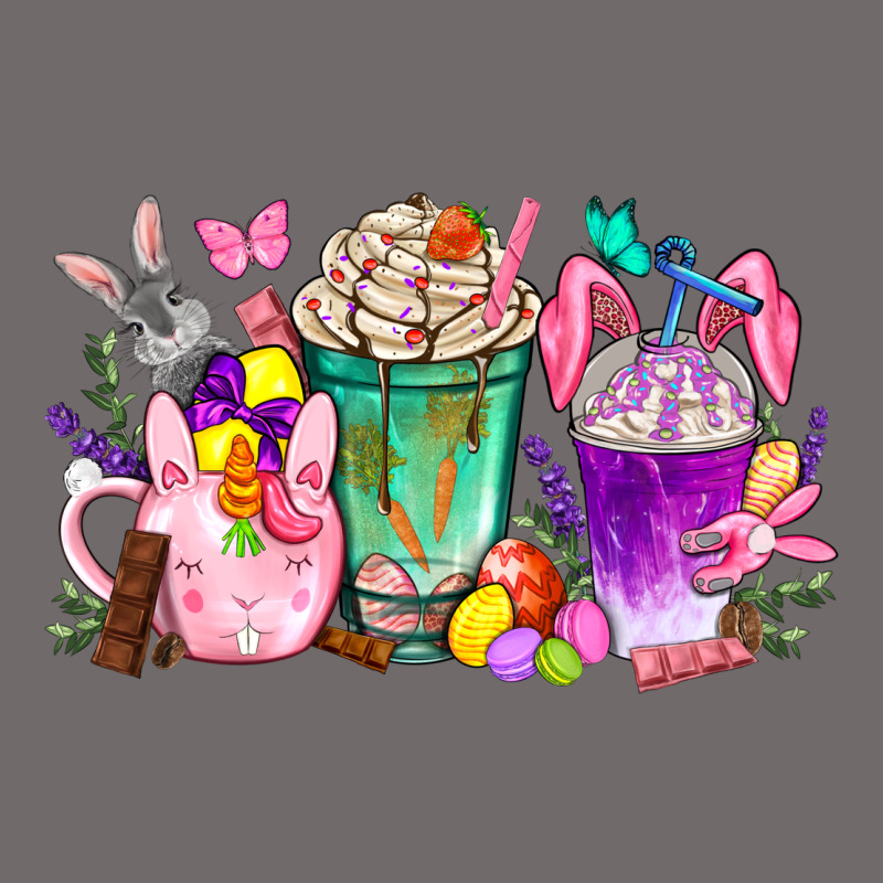 Easter Coffee Cups With Bunny Urban Heavy Tee by NancyCooperArtShop | Teevron