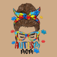 Messy Bun Autism Mom Vintage Hoodie | Teevron