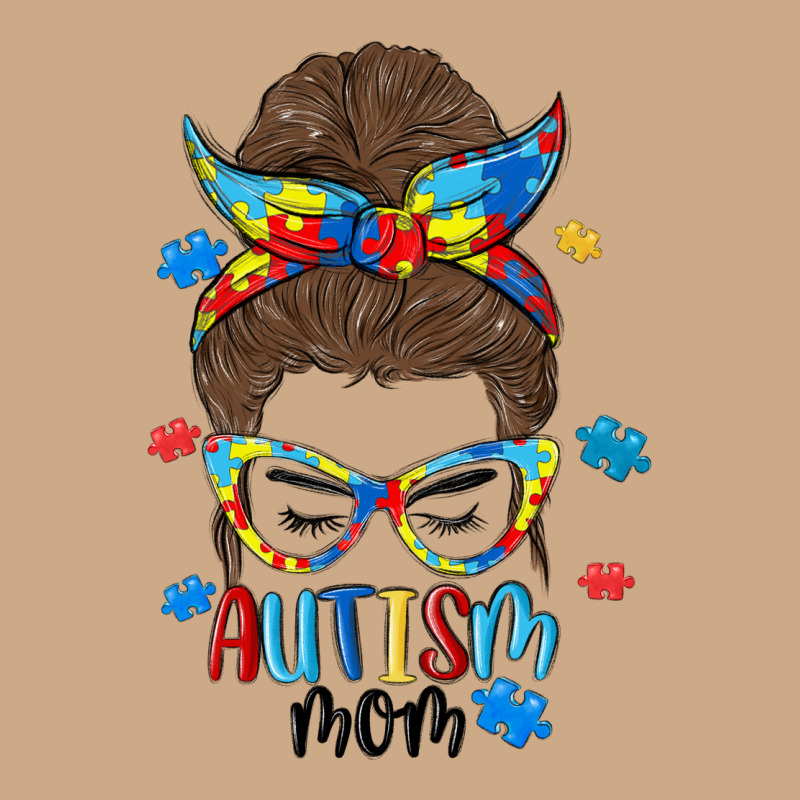Messy Bun Autism Mom Vintage Hoodie by MaliasSmallBusiness | Teevron