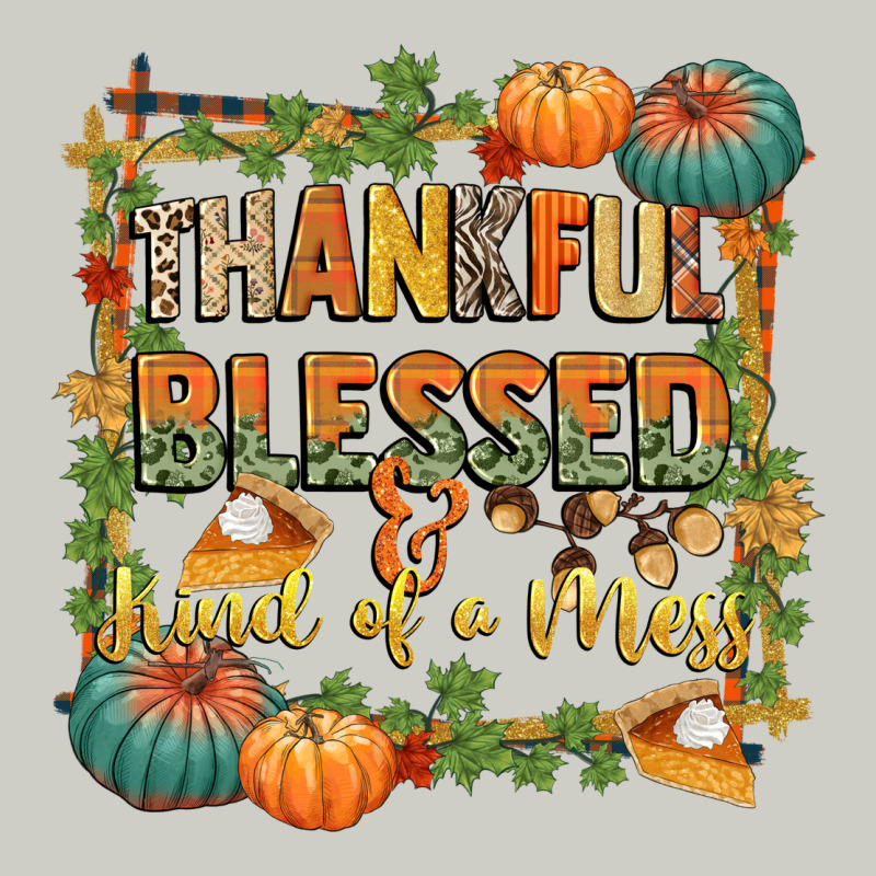 Thankful Blessed And Kind Of A Mess Heavyweight Hoodie by CowGirlArtShop | Teevron