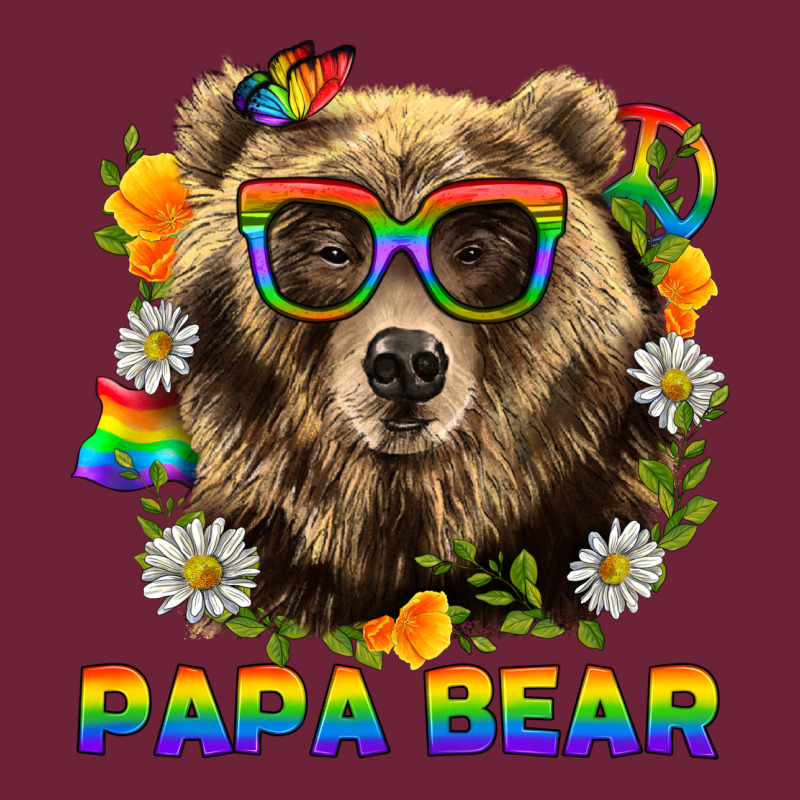 Papa Bear Pride Lgbtq+ Long Sleeve Tee by BundleAndBundleShop | Teevron