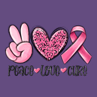 Peace Love Cure Breast Cancer Vintage Hoodie | Teevron