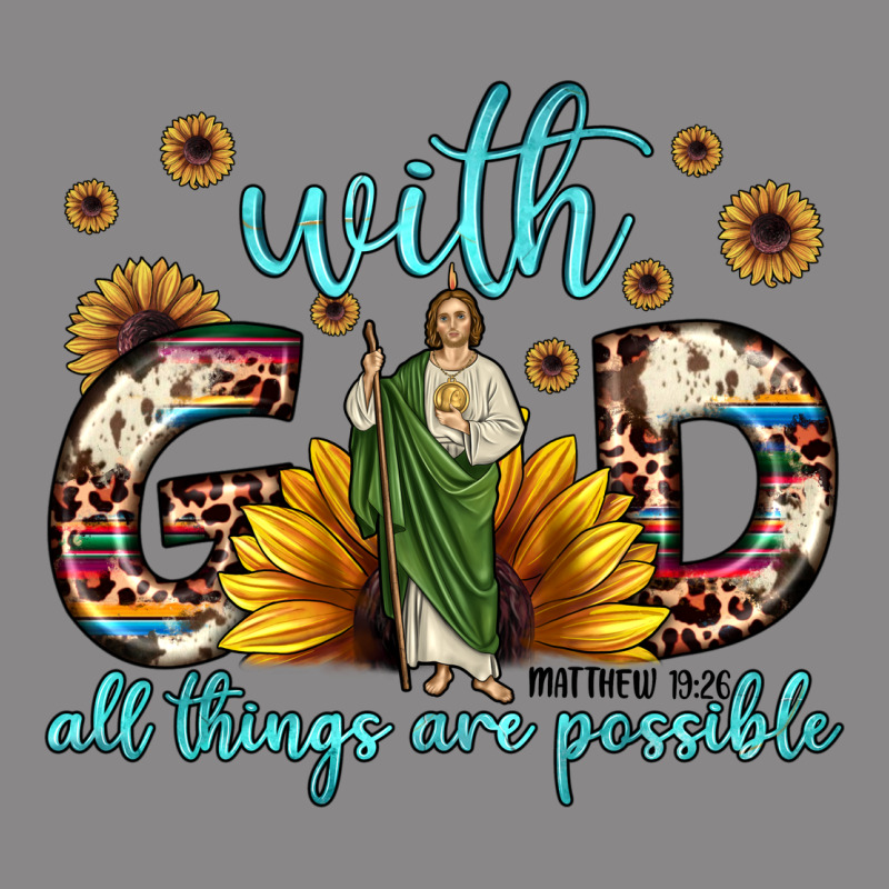 With God All Things Are Possible Matthew 19 26 Vintage Tee by JahusDesignShop | Teevron