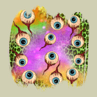 Eyes Leopard Halloween Patch Heavy Core Tee | Teevron