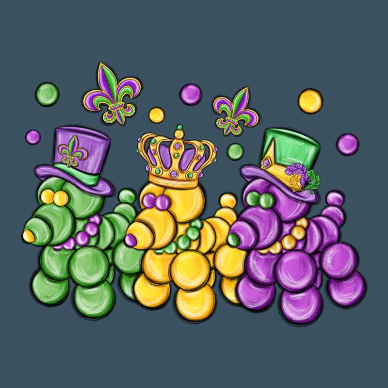 Mardi Gras Bead Dogs Urban Heavy Tee by MaliasSmallBusiness | Teevron