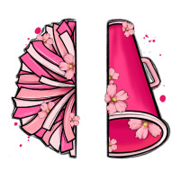 custom name cheerleader with megaphone | Teevron