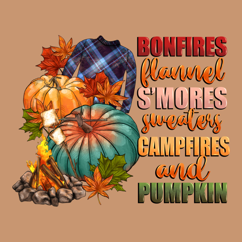 Bonfires Flannels Smores Campfires And Pu Heavyweight Hoodie by CowGirlArtShop | Teevron