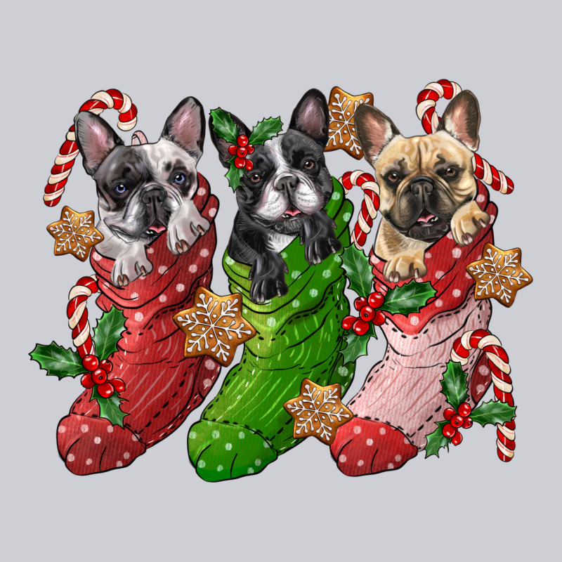 French Bulldog With Christmas Socks Urban Hoodie by FaDigitalArtStudio | Teevron