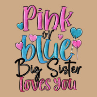 Pink Or Blue Big Sister Loves You Vintage Hoodie | Teevron
