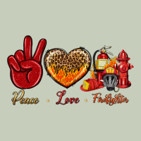 Peace Love Firefighter Classic Tee | Teevron