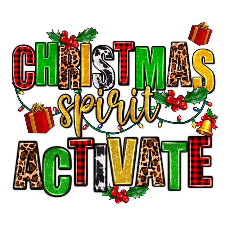 Christmas Spirit Activate Ladies Tee by AdoDesignShop | Teevron