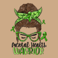 Messy Bun Mental Health Warrior Vintage Hoodie | Teevron