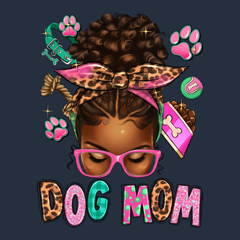 Afro Messy Bun Dog Mom Zipper Hoodie by texasbilliewilder | Teevron