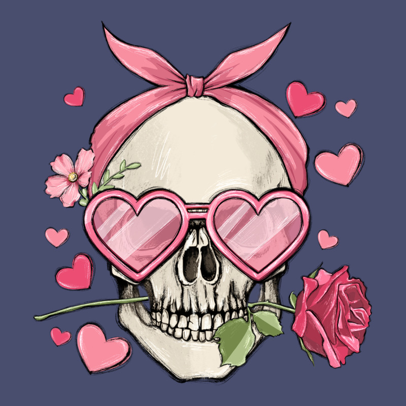Valentine's Day Skull Vintage Tee by MaliasSmallBusiness | Teevron