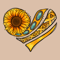 Childhood Cancer Awareness Heart Urban Heavy Tee | Teevron