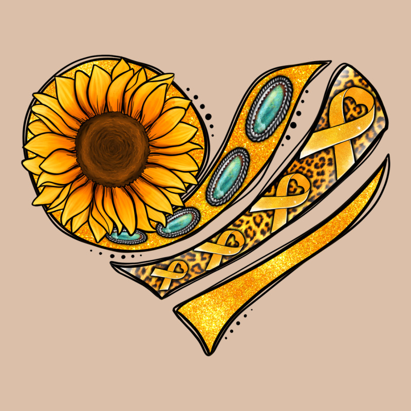 Childhood Cancer Awareness Heart Urban Heavy Tee by NancyCooperArtShop | Teevron