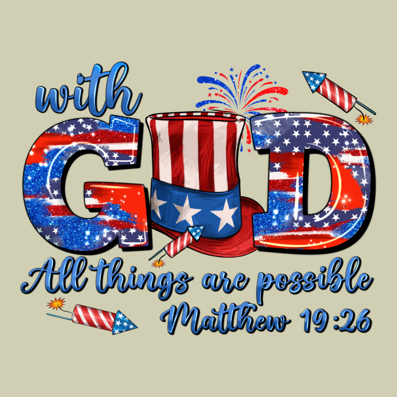 With God All Things Are Possible Usa Heavy Core Tee by AdoDesignShop | Teevron