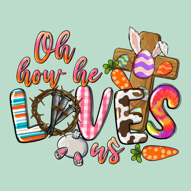 Oh How He Loves Us Premium Hoodie by CowGirlArtShop | Teevron