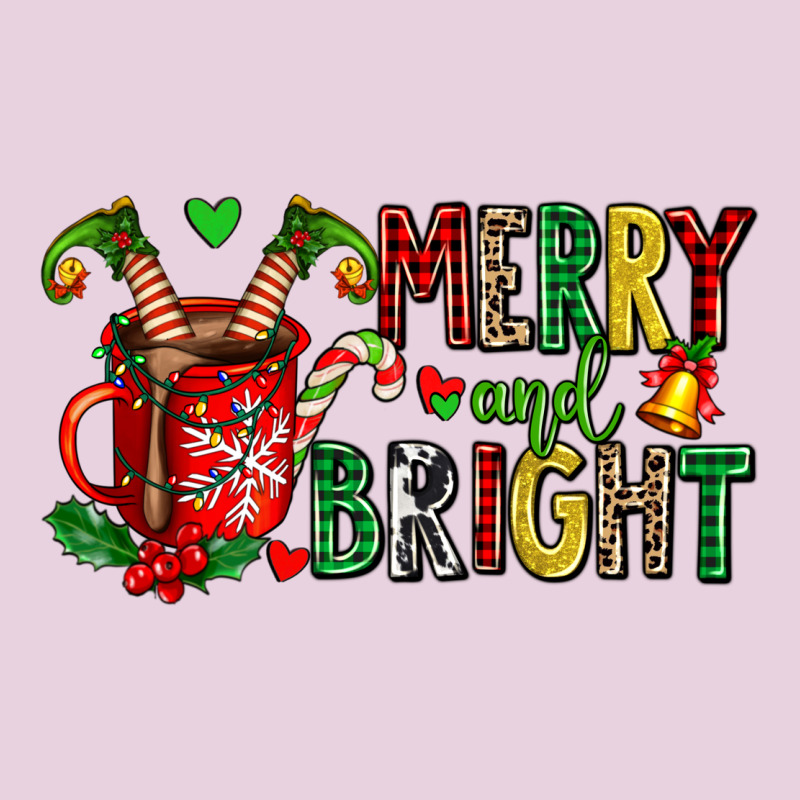Merry And Bright Ladies Tee by AdoDesignShop | Teevron