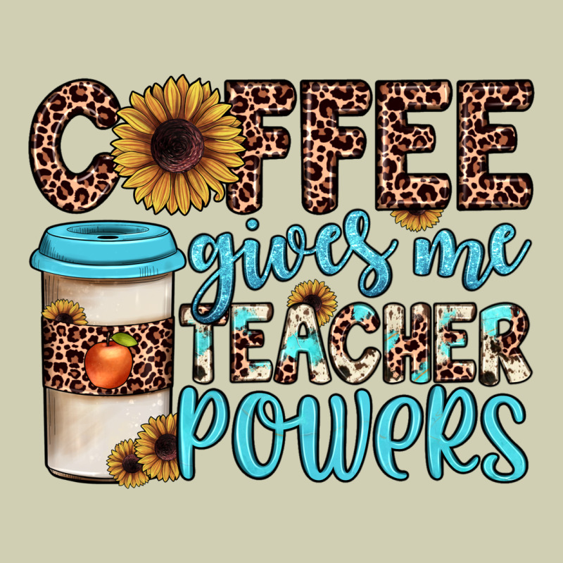 Coffee Gives Me Teacher Powers Heavy Core Tee by JahusDesignShop | Teevron