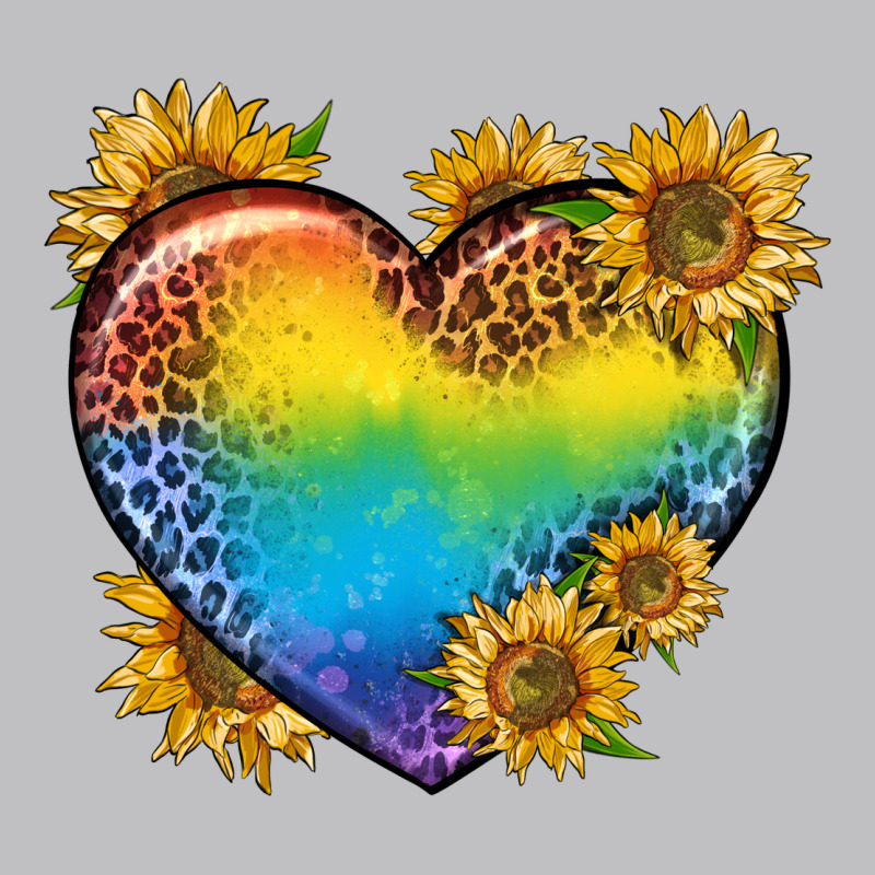 Pride Heart And Sunflower Long Sleeve Tee by BundleAndBundleShop | Teevron