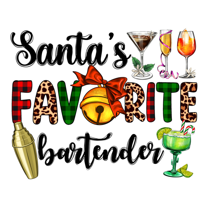 Santa's Favorite Bartender Premium Tee by AdoDesignShop | Teevron