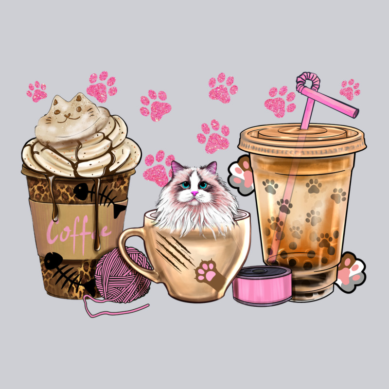 Cat Coffee Cups With Paw Bbs Heavyweight Sweatshirt by BundleAndBundleShop | Teevron