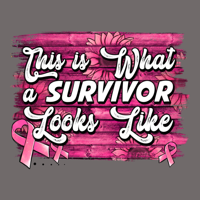 This Is What A Survivor Looks Like Breast Cancer Urban Heavy Tee by NancyCooperArtShop | Teevron