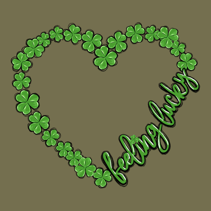 Shamrock Heart Felling Lucky Vintage Hoodie by MaliasSmallBusiness | Teevron