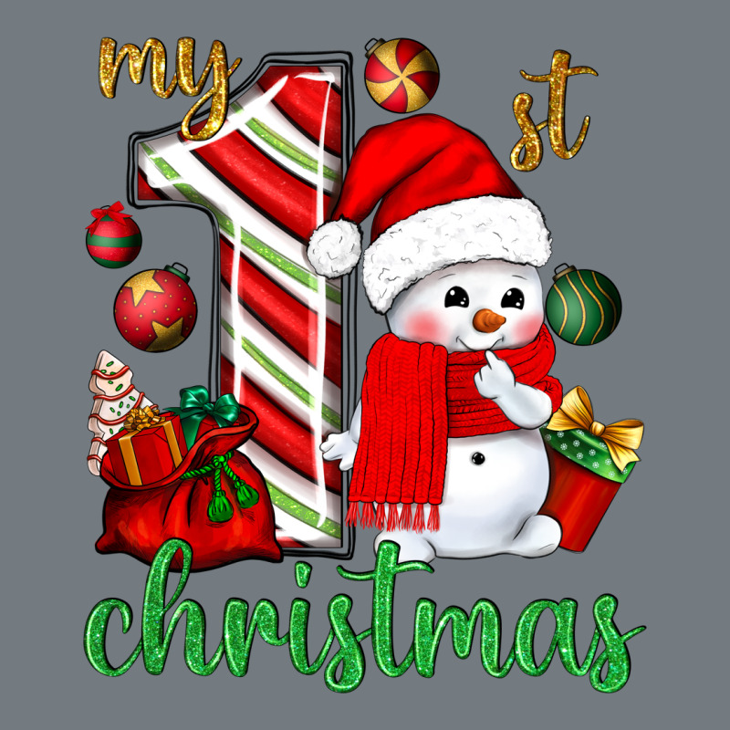 My 1 St Christmas With Cute Snowman Bbs Heavyweight Sweatshirt by BundleAndBundleShop | Teevron