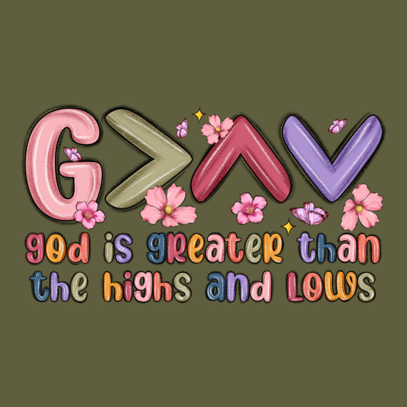 God Is Greater Than The Highs And Lows Vintage Tee by MaliasSmallBusiness | Teevron
