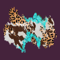 Cowhide Leopard Turquoise Patch Premium Tee | Teevron