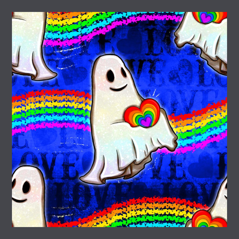 Pride Lgbtq Ghosts And Heart With Rainbow Seamless Long Sleeve Tee by BundleAndBundleShop | Teevron