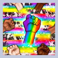 Pride Lgbtq Hands With Cowhide Seamless Pattern Long Sleeve Tee | Teevron
