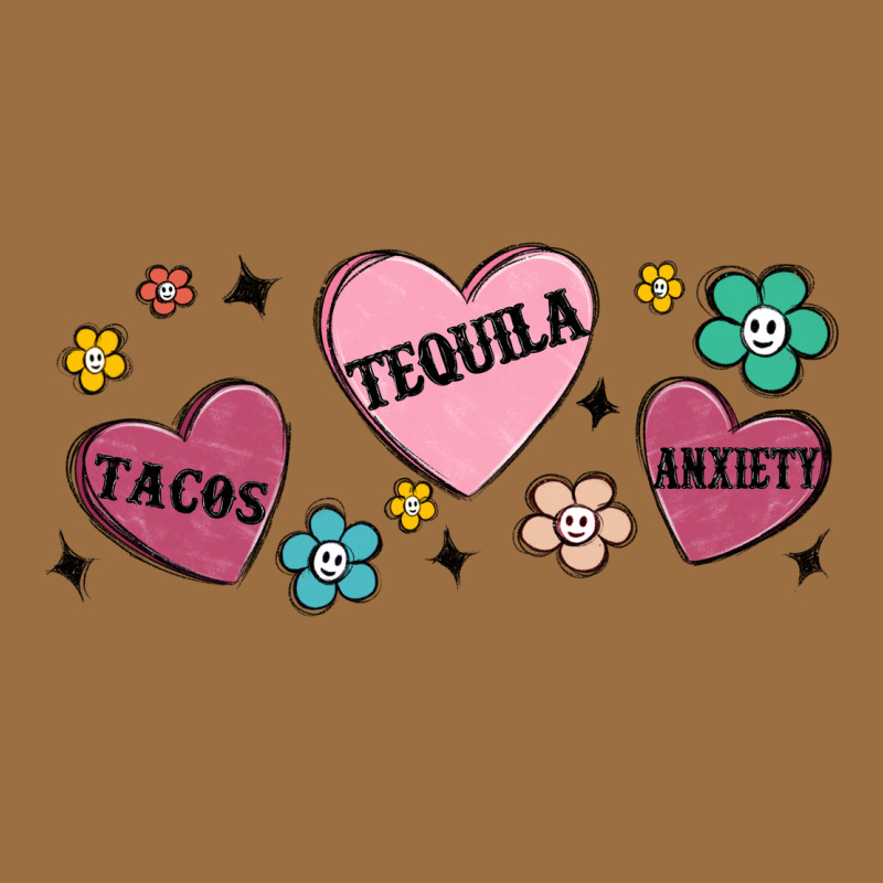 Tacos Tequila Anxiety Vintage Tee by MaliasSmallBusiness | Teevron