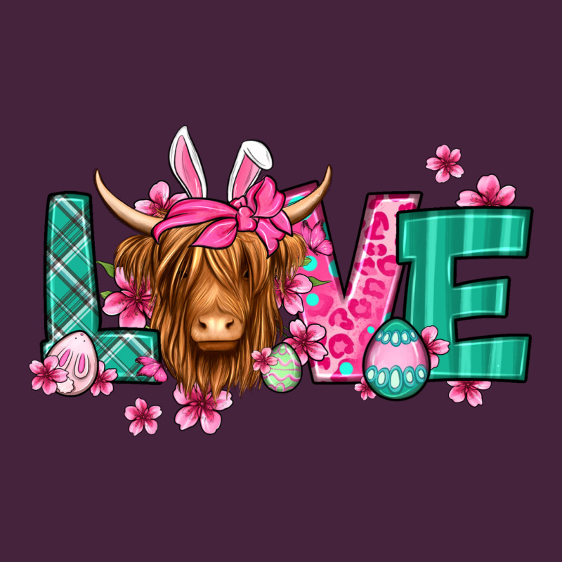Love Easter Floral Longhaired Cow Premium Tee by Jasminsmagicworld | Teevron