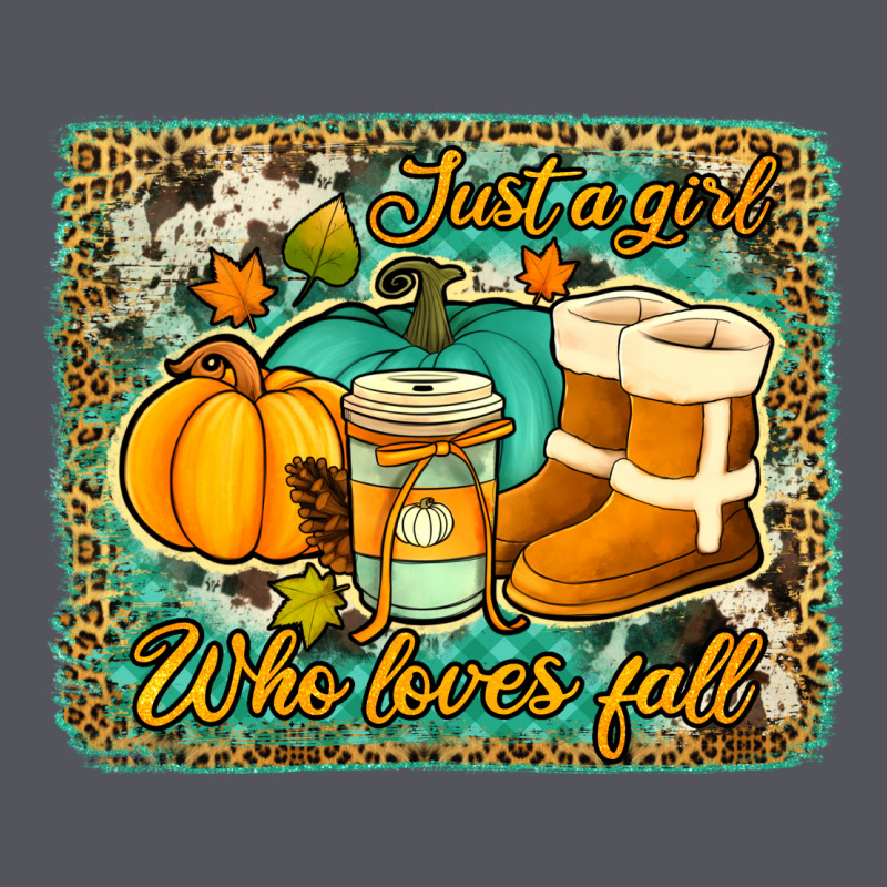 Just A Girl Who Loves Fall Background Vintage Hoodie by Jasminsmagicworld | Teevron