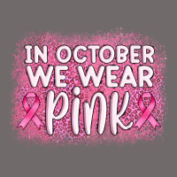 In October We Wear Pink Leopard Glitter Urban Heavy Tee | Teevron