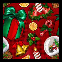 Christmas Snow Globe Seamless Pattern Ladies Tee | Teevron