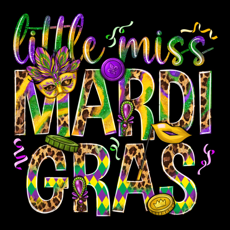 Little Miss Mardi Gras Long Sleeve Tee by BundleAndBundleShop | Teevron
