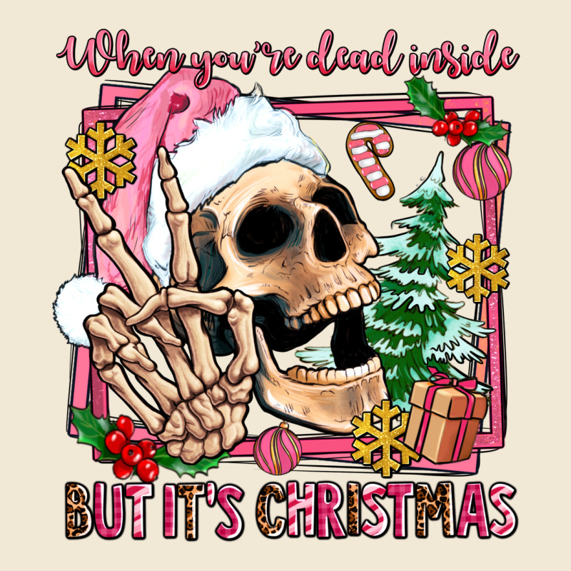 When You're Dead Inside But It's Christmas Ladies Tee by AdoDesignShop | Teevron