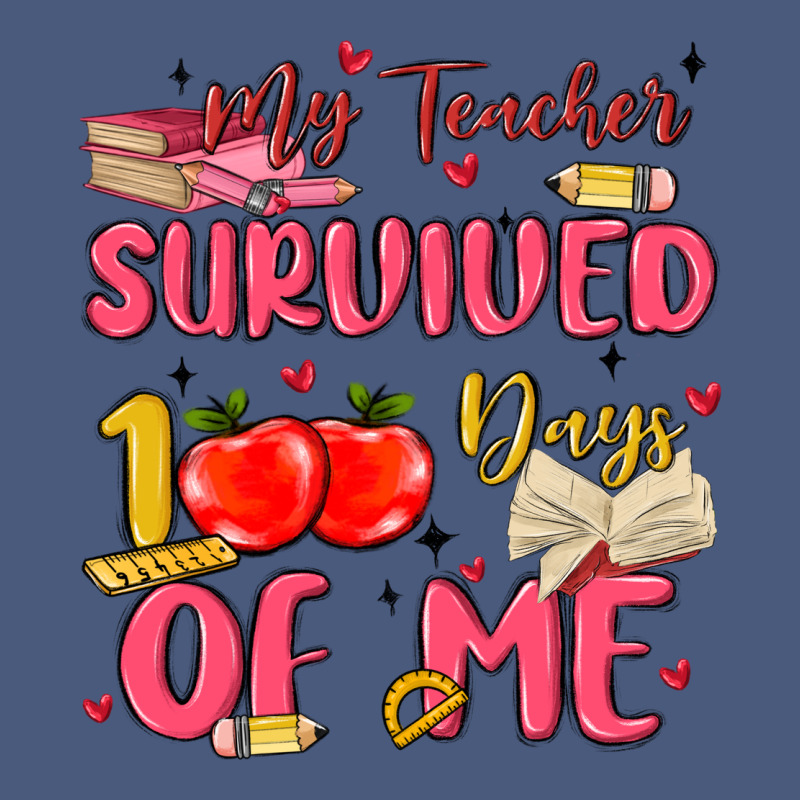 My Teacher Survived 100 Days Of Me Vintage Hoodie by MaliasSmallBusiness | Teevron